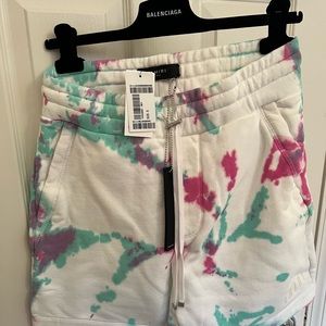 Brand new with tags Amiri Tie Dye Cotton Jersey Shorts